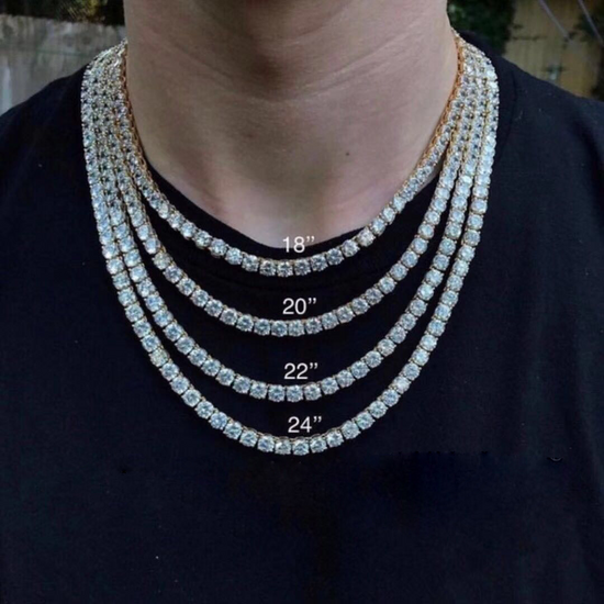 Cubic Zirconia Tennis Chain – Bracelet & Necklace