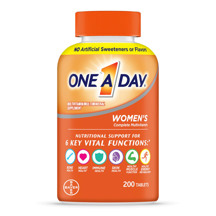 ONE A DAY Womens Complete Daily Multivitamin with Vitamin 