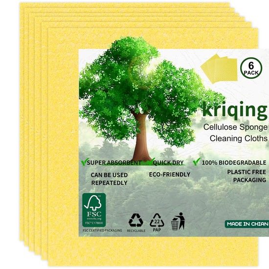 Swedish Cellulose Dishcloths – Reusable, Absorbent & Odorless Kitchen Sponge Cloths