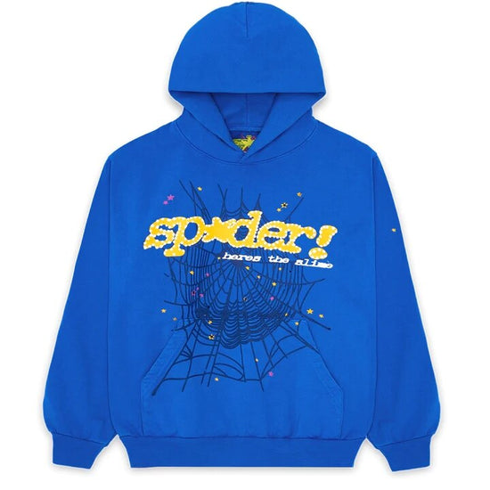 Spider Letter Print Hoodie